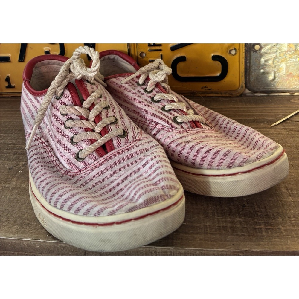 UGG Eyan Striped Nautical‎ Canvas Sneakers Womens 9
